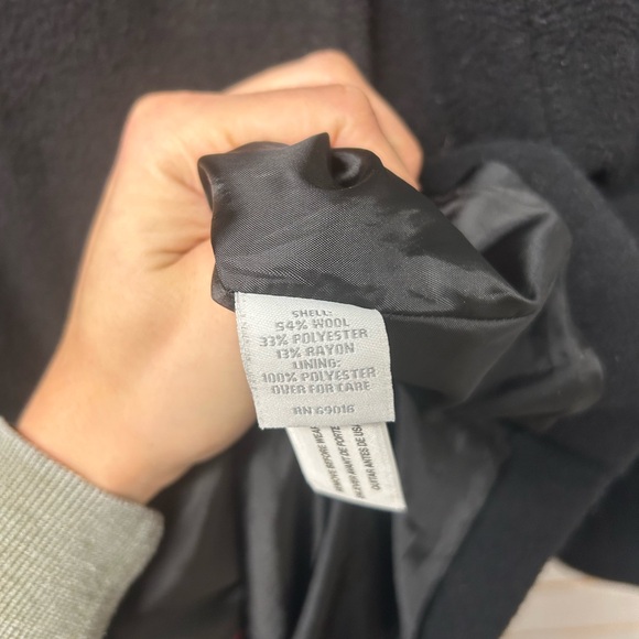 Relativity Classic Black Pea Coat - Picture 5 of 6